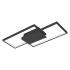 Eglo Milanius 2 Light 20" Wide LED Semi-Flush Ceiling Fixture Matte Black