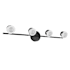Eglo Mingo 30" Wide LED Fixed Rail Linear Ceiling Fixture Black / Chrome