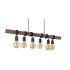 Eglo Violon 6 Light 40" Wide Large Pendant Black / Dark Brown