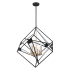 Eglo Corrietes 6 Light 30" Wide Taper Candle Style Chandelier Matte Black