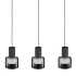 Eglo Molineros 3 Light 28" Wide Linear Pendant Black