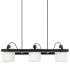 Eglo Drummond 3 Light 31" Wide Linear Pendant Black