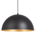 Eglo Rafaelino 15" Wide Pendant Structured Black / Gold Leaf