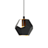 Eglo Rasigures 7" Wide Mini Pendant Structured Black / Gold
