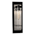 Eglo Colantro 22" Tall Outdoor Wall Sconce Black / Brushed Nickel