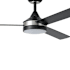 Eglo Pierport 52" 3 Blade Indoor LED Ceiling Fan Black
