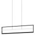 Eglo Farneta 39" Wide LED Suspension Linear Pendant Structured Black