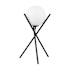 Eglo Salvezinas 19" Tall Tripod Table Lamp Matte Black