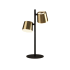 Eglo Altamira 2 Light 20" Tall Tree Table Lamp Structured Black / Brass