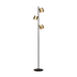 Eglo Altamira 3 Light 62" Tall Tree Floor Lamp Structured Black / Brass