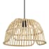 Eglo Glyneath 15" Wide Pendant Structured Black / Natural