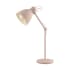 Eglo Priddy 17" Tall Arc Desk Lamp with Metal Shade Pastel Apricot