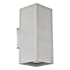 Eglo Madras 2 Light 7" Tall Wall Sconce Brushed Aluminum