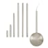 Eglo 7 Piece 62" Length Electrical Box Extension Set with Cover Plate Satin Nickel