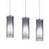Eglo Pinto Nero 3 Light 39" Wide Multi Light Pendant Matte Nickel