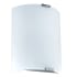 Eglo Grafik Single Light 11" High Integrated LED Wall Sconce Silver / White