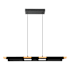 Eglo Ermua 39" Wide LED Linear Pendant Black / Wood / White
