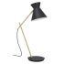 Eglo Amezaga 21" Tall Arc Desk Lamp Structured Black / Brushed Brass