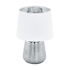 Eglo Manalba 1 12" Tall Accent Table Lamp Silver