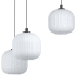 Eglo Mantunalle 3 Light 25" Wide Multi Light Pendant Black