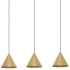 Eglo Narices 3 Light 32" Wide Commercial Linear Pendant Structured Black