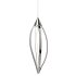 Elan Meridian 8" Wide LED Abstract Mini Pendant Chrome