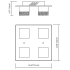 Elan-Gorve Large Flushmount-Line Drawing