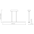 Elan-Marv Linear Chandelier-Line Drawing