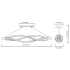 Elan-Meridian Large Linear Chandelier-Line Drawing