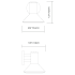 Elan-Rovero Large Sconce-Line Drawing