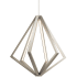 Elan Everest 25" Wide LED Abstract Chandelier Satin Nickel