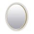 Electric Mirror Brilliance 30" Diameter Circular Framed Bathroom Wall Mirror with Light Brushed Brass