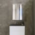 Electric Mirror Ascension 23-1/4" x 40" Lighted Frameless Single Door Medicine Cabinet N/A