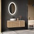 Electric Mirror Eternity with Ava 21" W x 30" H Circular Frameless Bathroom Wall Mirror with Light N/A