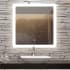 Electric Mirror Eyla with Keen 36" W x 36" H Rectangular Frameless Bathroom Wall Mirror with Light N/A