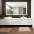 Electric Mirror Eyla with Keen 60" W x 36" H Rectangular Frameless Bathroom Wall Mirror with Light N/A