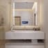 Electric Mirror Fusion with 15" TV 48" W x 42" H Rectangular Frameless Bathroom Wall Mirror with Light N/A