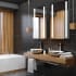 Electric Mirror Fusion 24" W x 36" H Rectangular Frameless Bathroom Wall Mirror with Light N/A