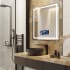 Electric Mirror Integrity with 15" TV 42" W x 42" H Rectangular Frameless Bathroom Wall Mirror with Light N/A
