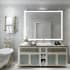 Electric Mirror Integrity 54" W x 42" H Rectangular Frameless Bathroom Wall Mirror with Light N/A