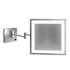Electric Mirror Elixir 8" W x 8" H Square Framed Bathroom Wall Mirror with Light Brushed Stainless