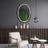 Electric Mirror Mystique 21" W x 30" H Circular Frameless Bathroom Wall Mirror with Light N/A