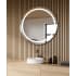 Electric Mirror Mystique 30" Diameter Circular Frameless Bathroom Wall Mirror with Light N/A