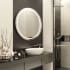 Electric Mirror Mystique 36" Diameter Circular Frameless Bathroom Wall Mirror with Light N/A