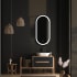 Electric Mirror Saratoga 24" W x 42" H Rectangular Frameless Bathroom Wall Mirror with Light N/A