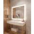 Electric Mirror Silhouette with 15" TV 48" W x 42" H Rectangular Frameless Bathroom Wall Mirror with Light N/A