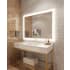Electric Mirror Silhouette with 15" TV 54" W x 42" H Rectangular Frameless Bathroom Wall Mirror with Light N/A