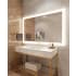 Electric Mirror Silhouette with 15" TV 66" W x 42" H Rectangular Frameless Bathroom Wall Mirror with Light N/A