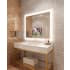 Electric Mirror Silhouette with 21" TV 48" W x 42" H Rectangular Frameless Bathroom Wall Mirror with Light N/A