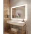 Electric Mirror Silhouette with 21" TV 54" W x 42" H Rectangular Frameless Bathroom Wall Mirror with Light N/A